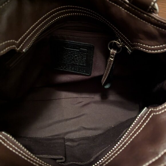 Coach Dark Brown Soho Leather Bag 8A09 - Picture 11 of 11
